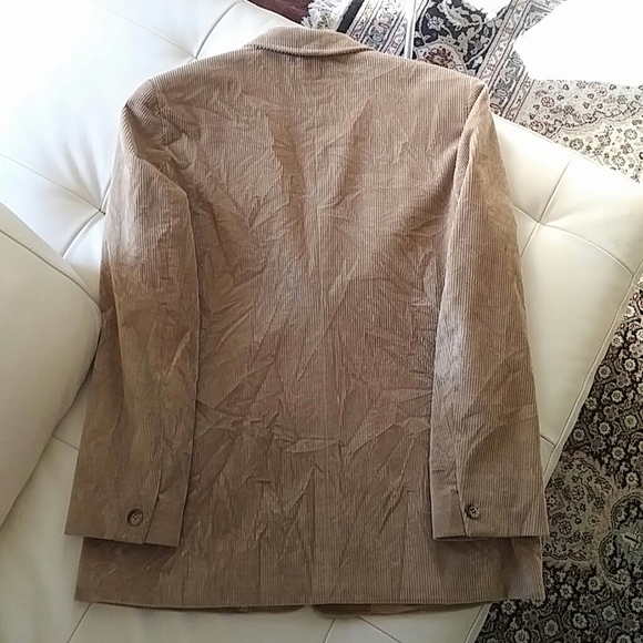 MAXMARA - soft tan boxy curdoroy classic jacket - Picture 2 of 4